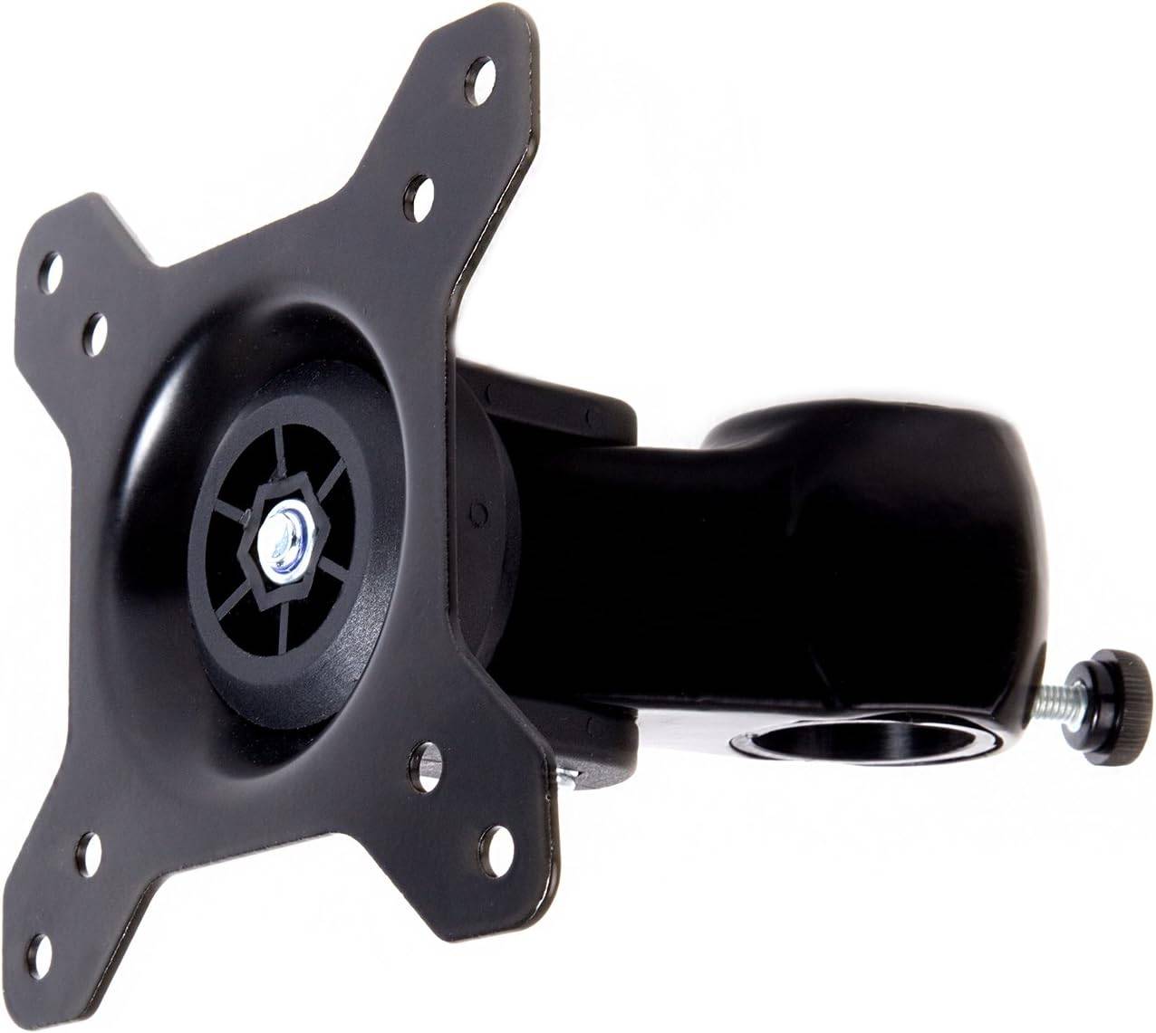 Duronic DM35 Head - VESA 75/100 Kopf für Monitore bis 27 Zoll - Drehbar um 360° - (-)15° Neigungswinkel - Ø 32 mm