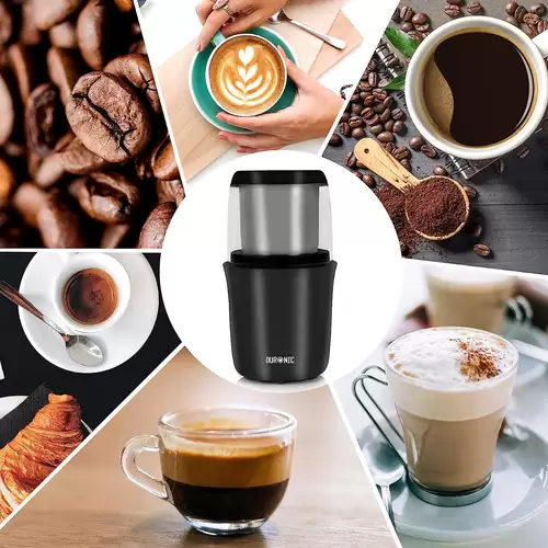 Duronic CG250 Kaffeemühle/elektrische Gewürzmühle - abnehmbarer Behälter – 75g Fassungsvermögen – 250W – Edelstahlklinge Duronic CG250 Kaffeemühle/elektrische Gewürzmühle - abnehmbarer Behälter – 75g Fassungsvermögen – 250W – Edelstahlklinge