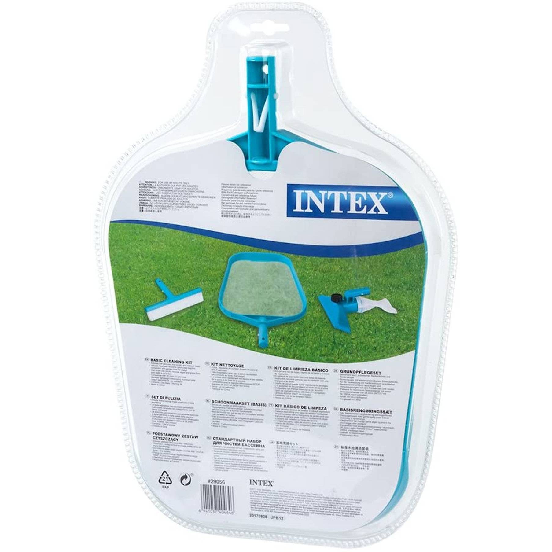 INTEX 29056 - Pool Reinigungs-Set - Basic (Laubkescher, Beckenbürste, Bodensauger)