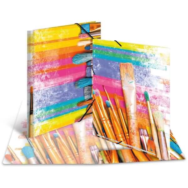 Sammelmappe A4 Karton Pinsel