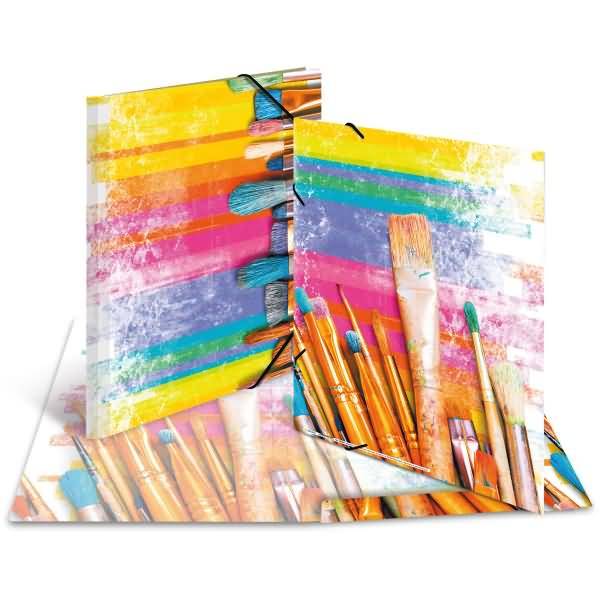 Sammelmappe A3 Karton Pinsel