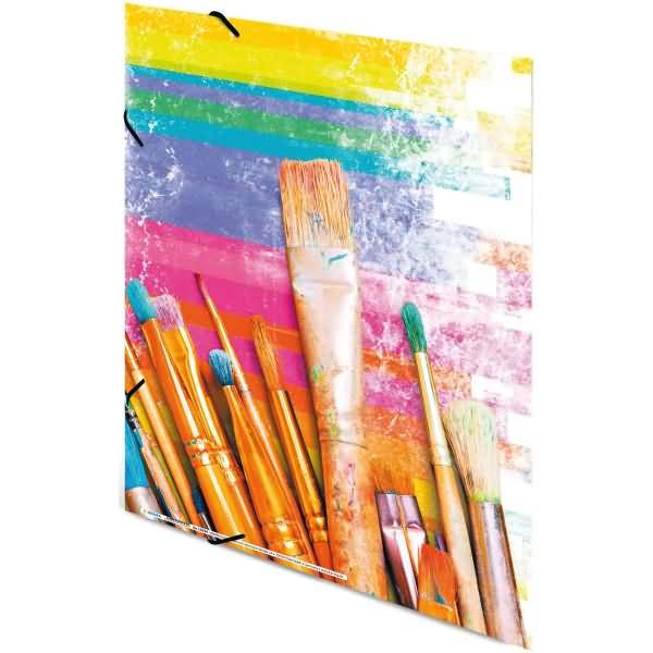 Sammelmappe A3 Karton Pinsel