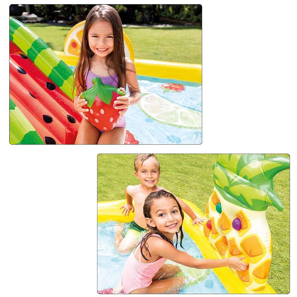 INTEX 57158NP - Playcenter - Fun 'n Fruity (244 x191x91cm) Kinderplanschbecken Planschbecken