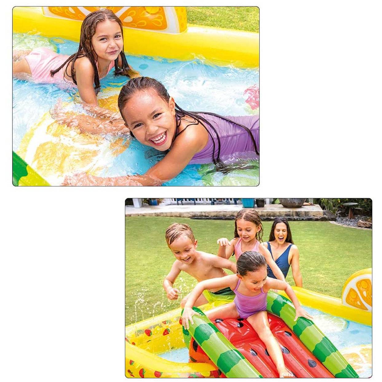 INTEX 57158NP - Playcenter - Fun 'n Fruity (244 x191x91cm) Kinderplanschbecken Planschbecken