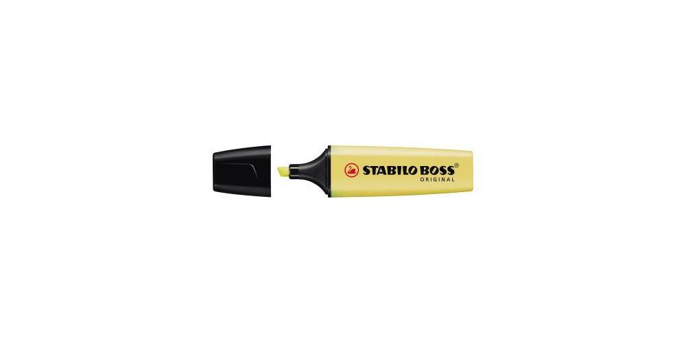 STABILO ® Textmarker BOSS® ORIGINAL Pastel 2-5mm pastellgelb