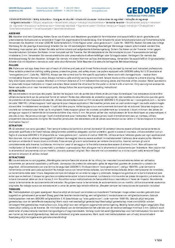 Gedore 1.38/CV Verlängerung (1 Paar)