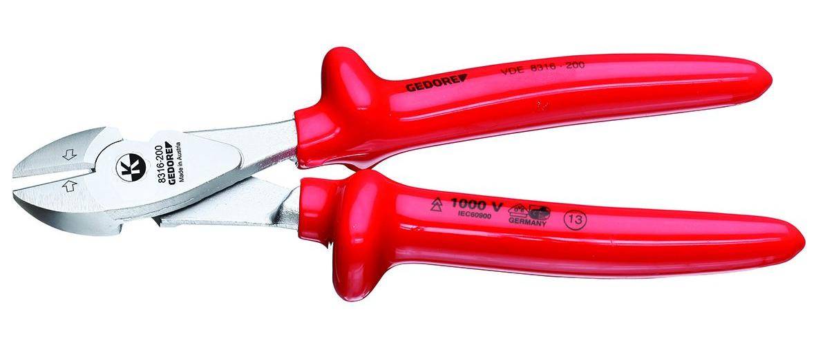 VDE 8316-180 VDE-Kraft-Seitenschneider 180 mm, Tauchisolierung