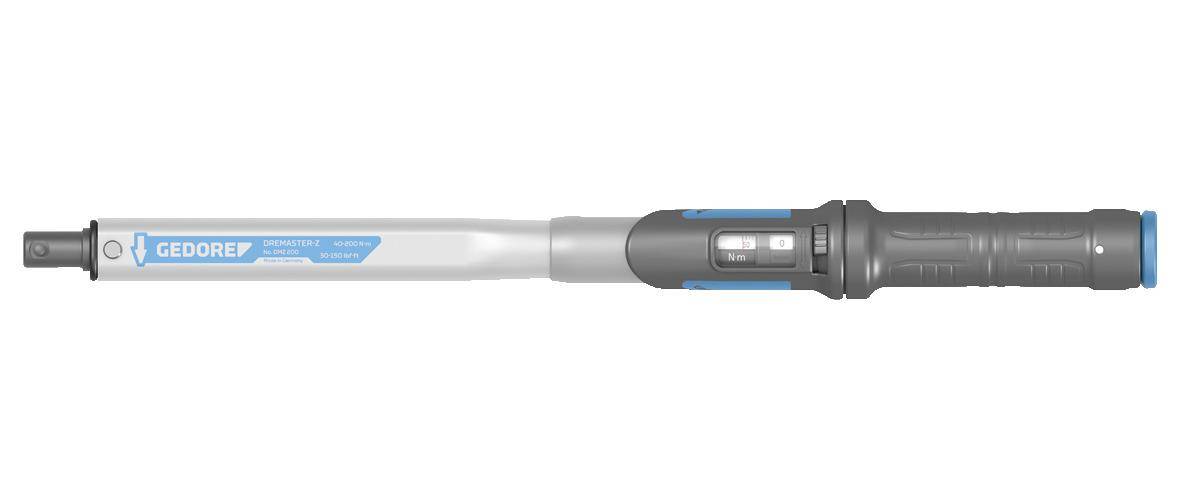Ein digitales Drehmomentschlüssel mit einer Anzeige in Newtonmetern (N·m), verwendet zum präzisen Anziehen von Schrauben in mechanischen Anwendungen.
