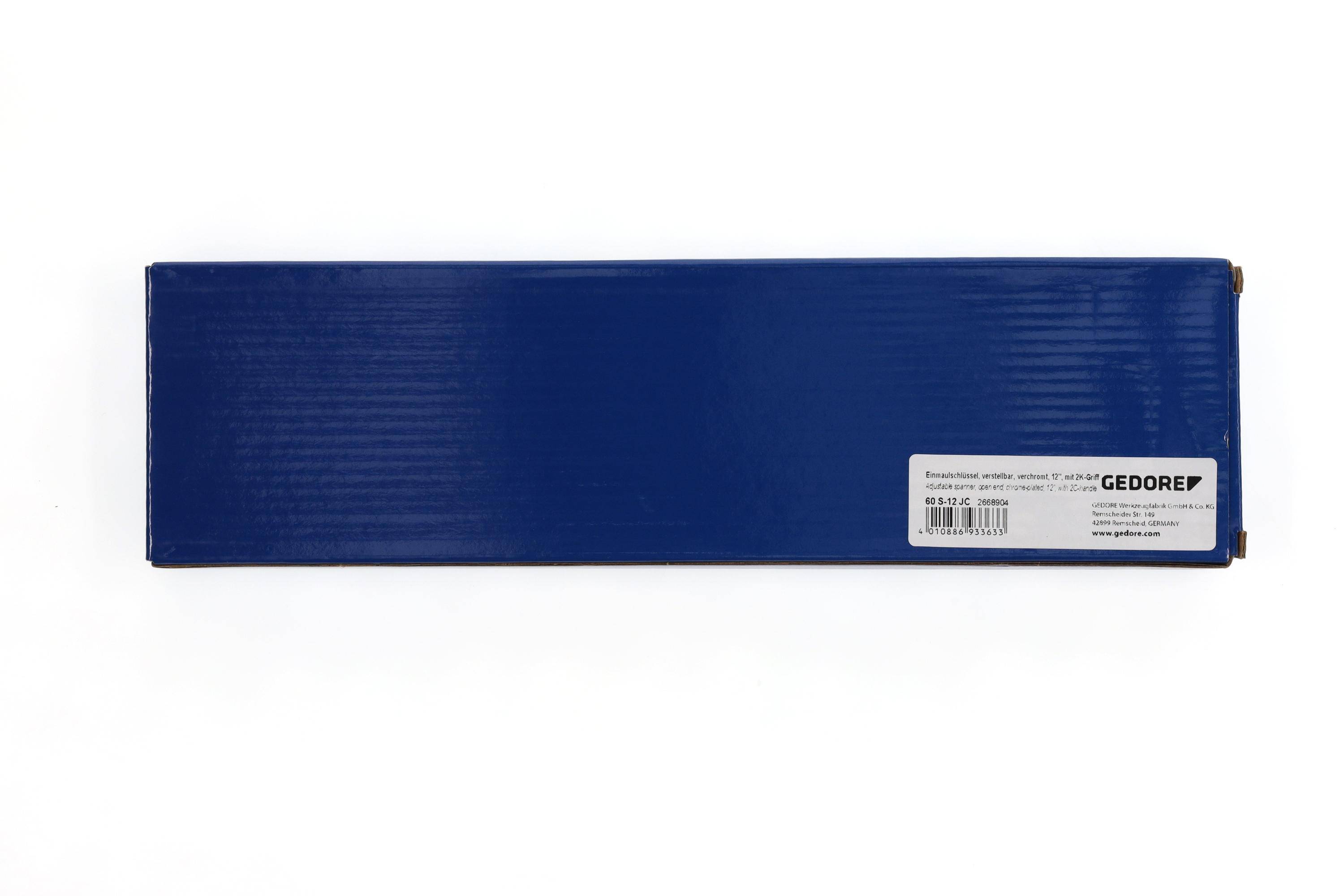 GEDORE 60 S 12 JC Einmaulschlssel 12" verstellbar verchromt 2K-Griff