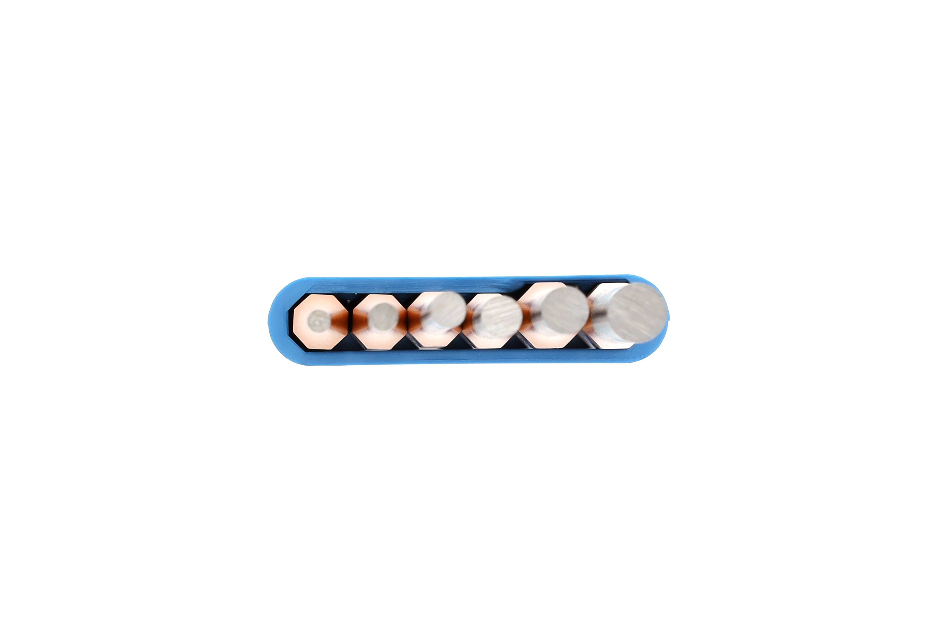 GEDORE Splinttreiber-Satz inkl. PVC-Halter, 6-teilig, 3 - 10 mm, lange Form, Stahl/Lackierung, Silbe