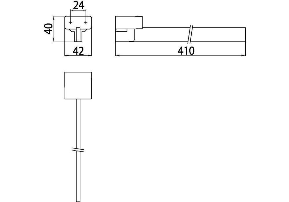 EMCO Handtuchhalter LOFT 1-armig, starr 410mm chrom