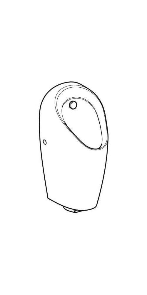 Geberit Urinal SELVA mit integrierter Steuerung, Netzbetrieb