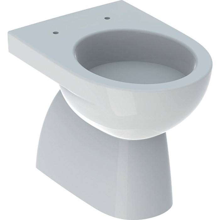 Geberit Stand-Tiefspül-WC RENOVA Abgang vertikal, teilgeschlossen weiß