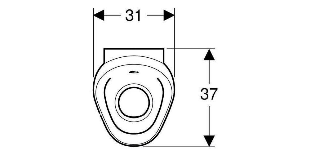 Geberit Urinal PREDA für UP-Urinalsteuerung