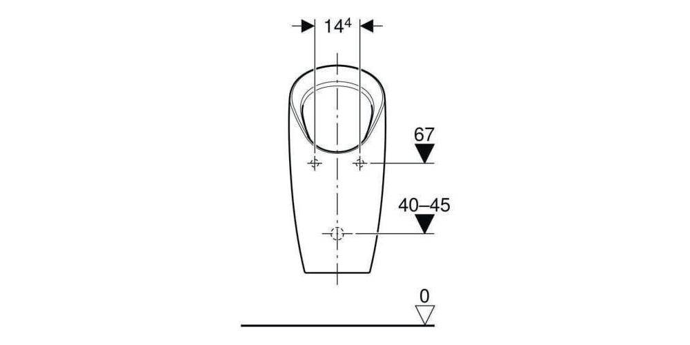 Geberit Urinal PREDA wasserlos