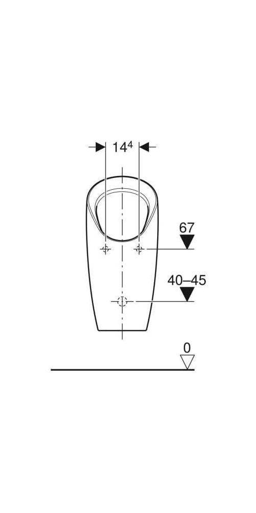 Geberit Urinal PREDA wasserlos