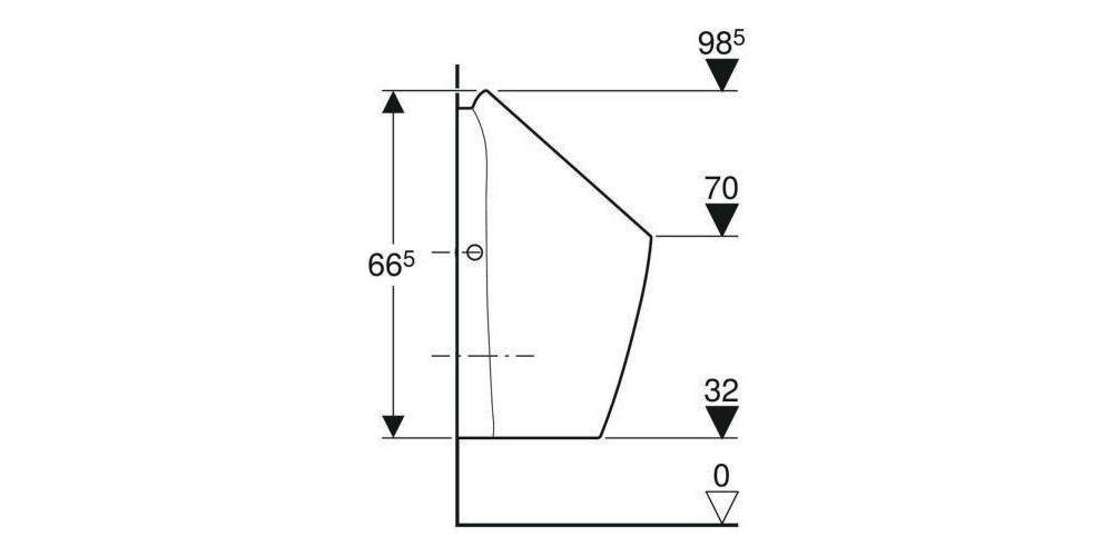 Geberit Urinal PREDA wasserlos