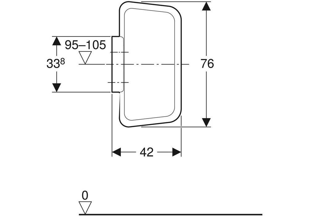 Geberit Urinaltrennwand Kunststoff weiß-alpin