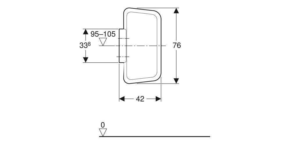 Geberit Urinaltrennwand Kunststoff weiß-alpin