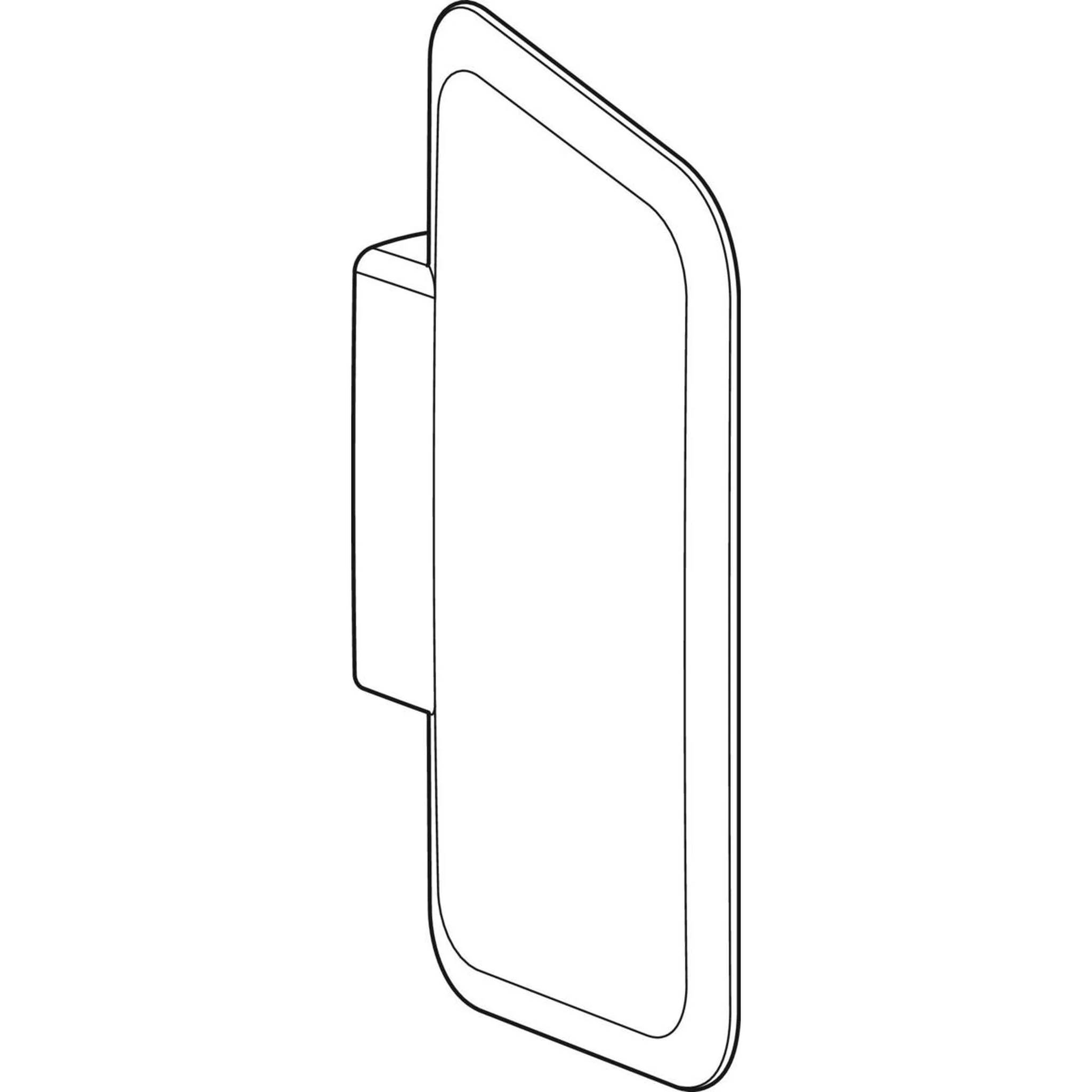GEBERIT Urinal-Trennwand d 76x42cm Kunststoff