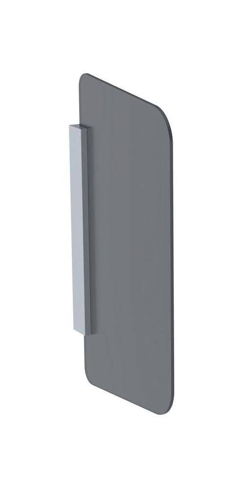 Geberit Urinaltrennwand Glas rechteckig lichtgrau RAL 7035