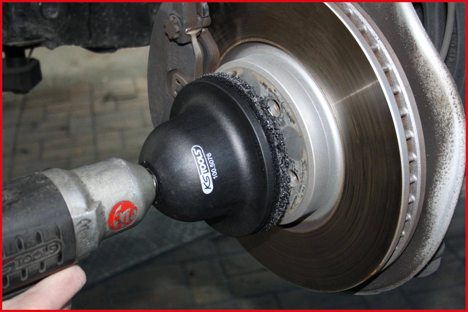 KS TOOLS Radnabenschleifer-Satz Ø 150 mm, Innen-Ø 90 mm, 2-tlg