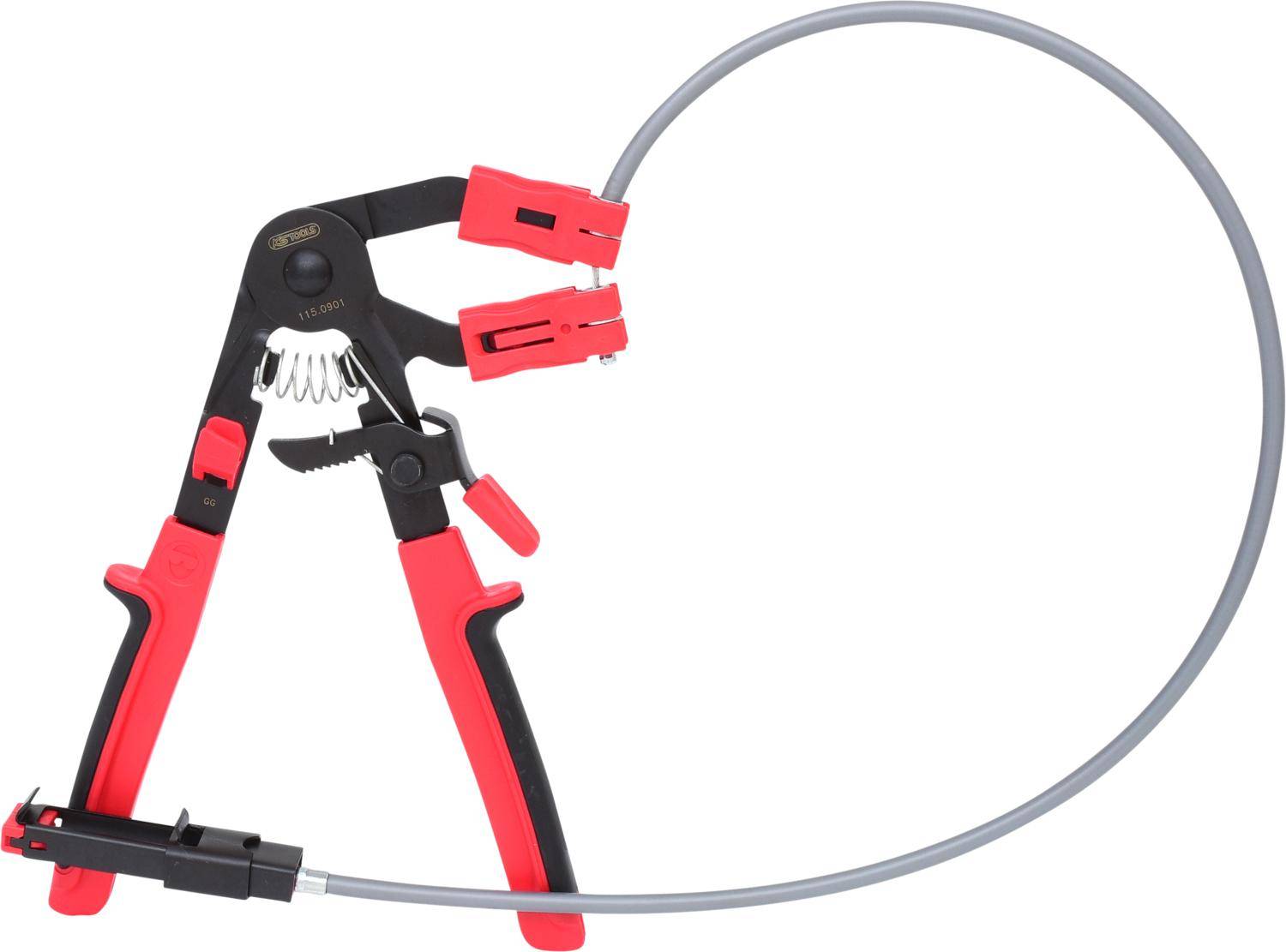 KS TOOLS Schlauchschellenzange m.Bowdenzug,730mm