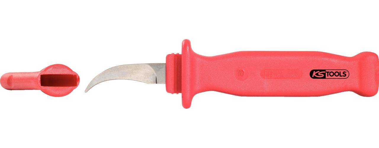 KS TOOLS Papier-Sektionsmesser mit Schutzisolierung, 205mm