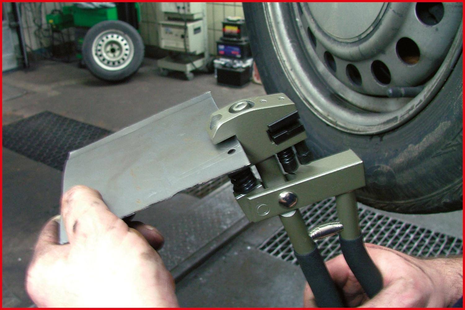 KS TOOLS Loch- und Absetzzange, 285mm