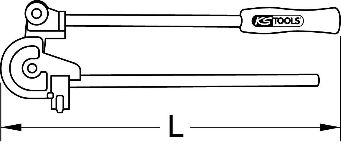 KS TOOLS Standard-Zweihand-Bieger, Ø 8mm