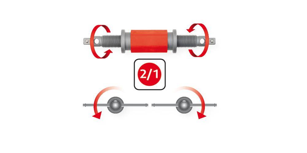 KS TOOLS Universal Bremskolben-Rückstell-Werkzeug-Satz, 4-tlg