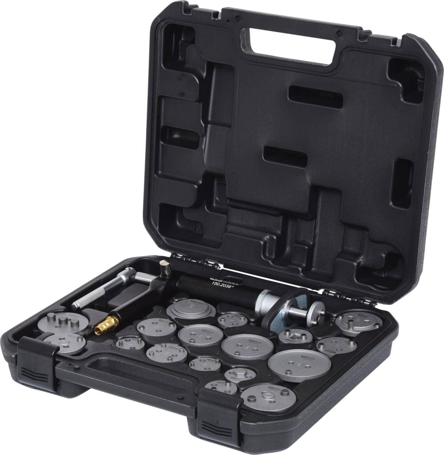 KS TOOLS Druckluftspindel-Bremskolbenwerkzeug-Satz, 18-tlg