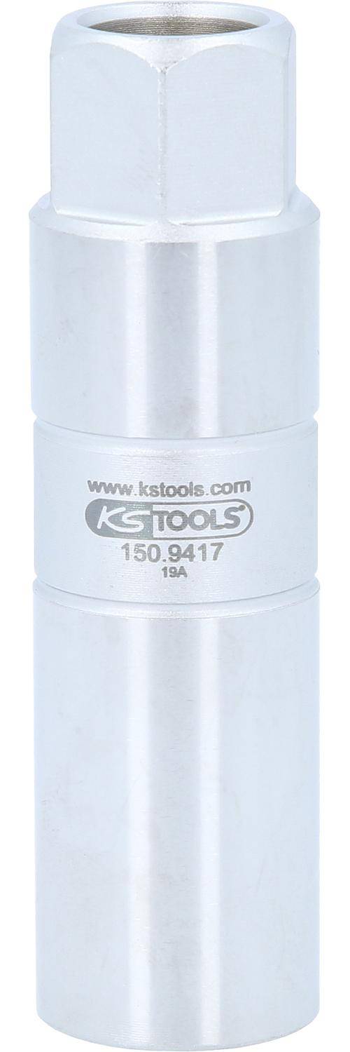 KS TOOLS Stodmpfer-Auensechskant-Gegenhalter-Stecknuss, 17 mm