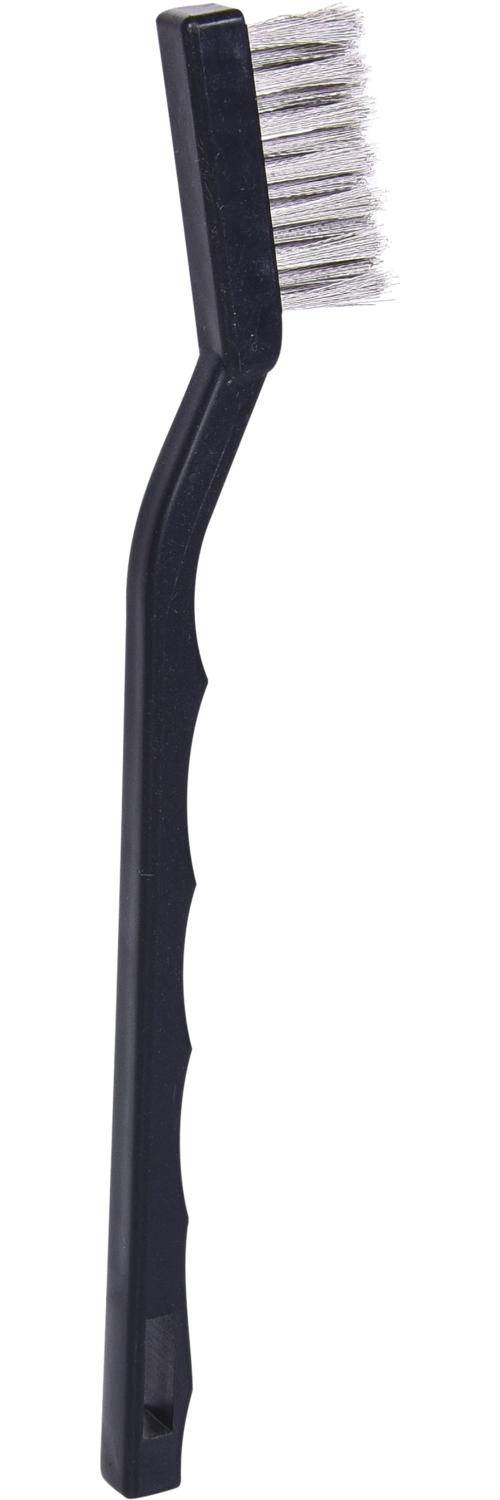 KS TOOLS Stahldraht Zündkerzen-Drahtbürste-2-reihig, 170mm