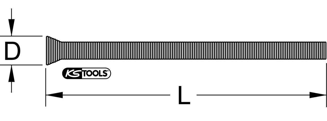 KS TOOLS Kupferrohr-Auenbiegefeder, 1/2"