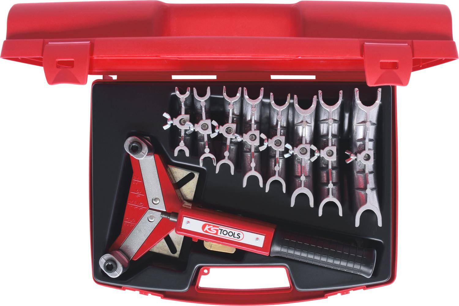 KS TOOLS Ratschen-Einhand-Biege-Satz 10-22mm, 9-tlg Variante1