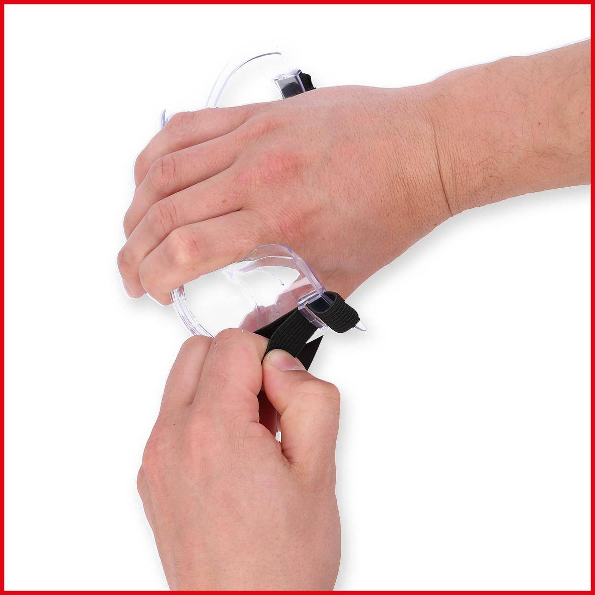 KS TOOLS Schutzbrille mit Gummiband-transparent, EN 166