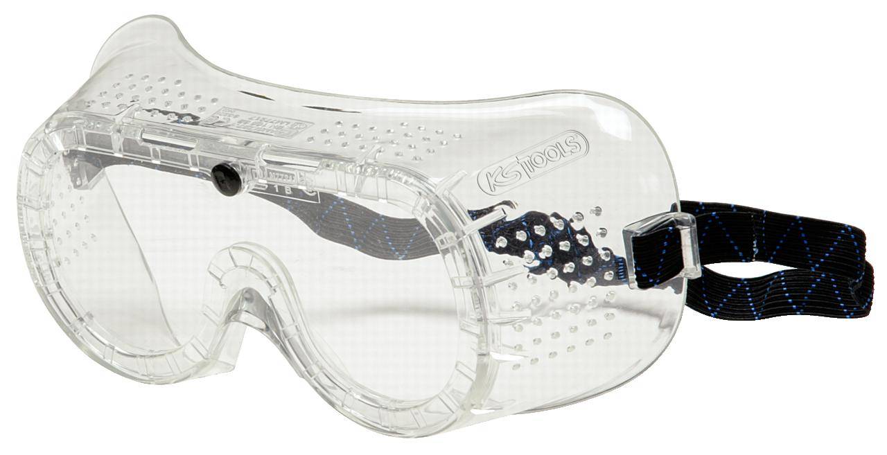 KS TOOLS Schutzbrille mit Gummiband-transparent, EN 166