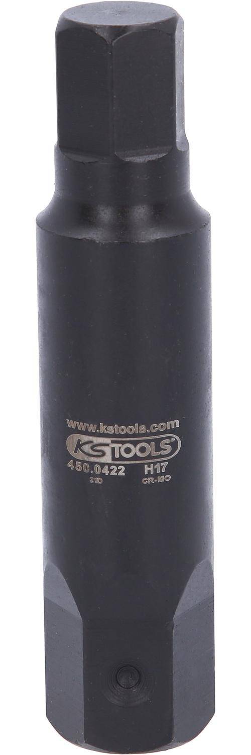 KS TOOLS Kraft-Biteinsatz fr Innensechskant-Schrauben L=107mm, 17mm