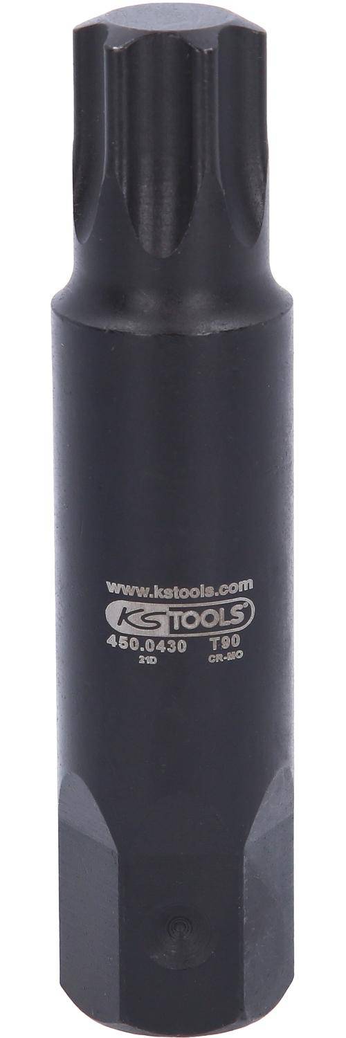 KS TOOLS Kraft-Biteinsatz fr Torx-Schrauben L=107mm, T90