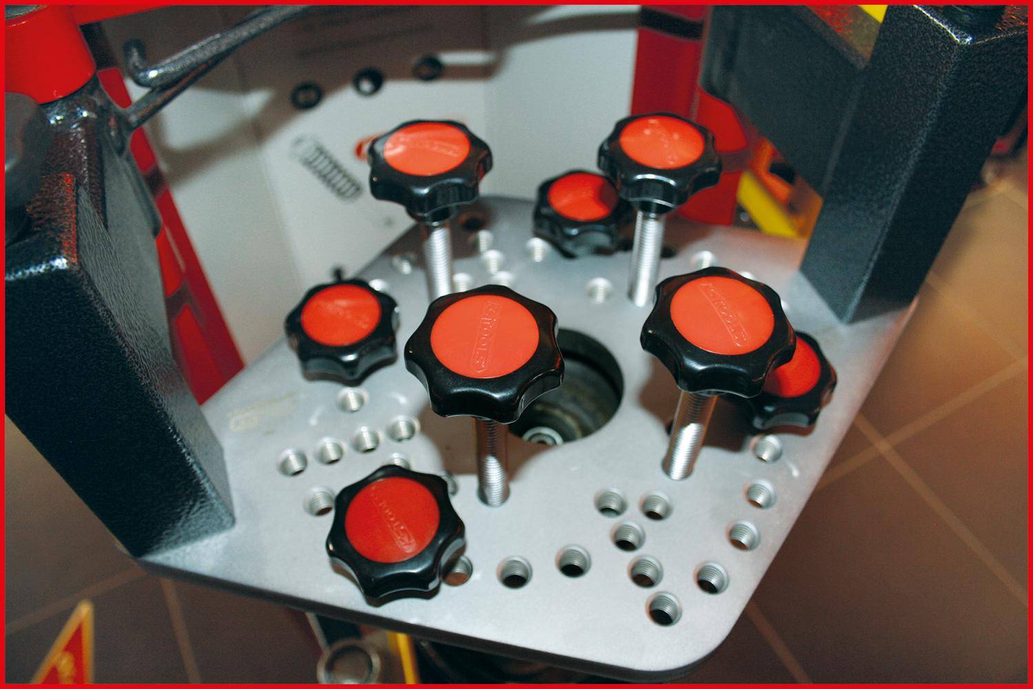 KS TOOLS Adapterplatte fr Druckluft-Stand-Federspanner