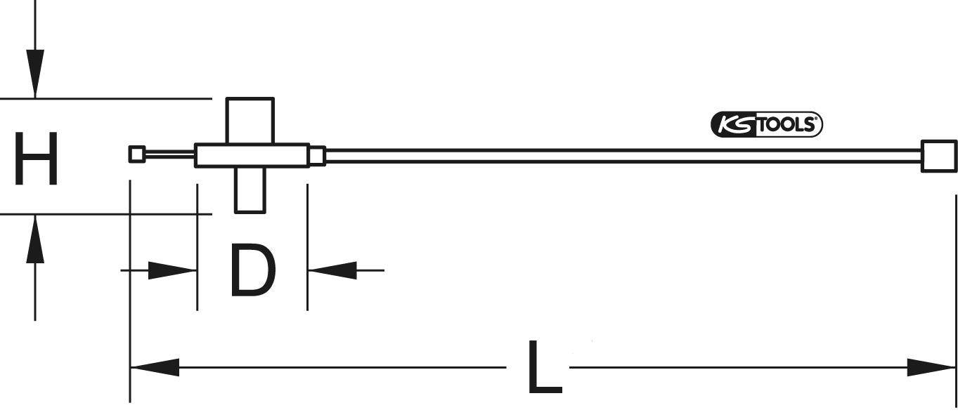 KS TOOLS 1/2" Drehwinkelmessscheibe, Kralle