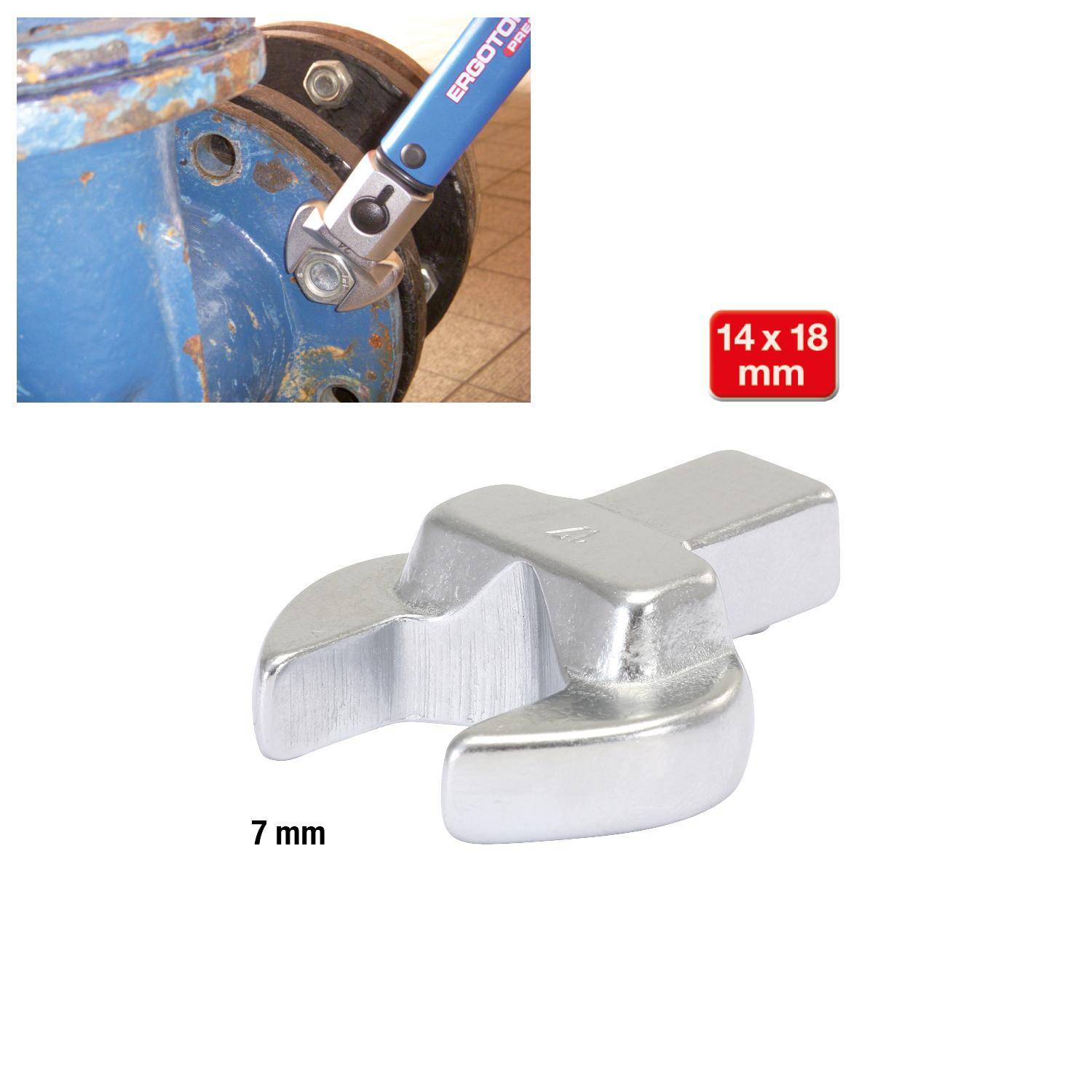 KS TOOLS 9x12mm Einsteck-Maulschlssel, 7mm