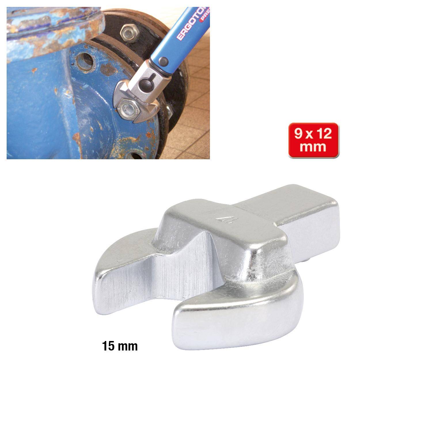 KS TOOLS 9x12mm Einsteck-Maulschlssel, 15mm