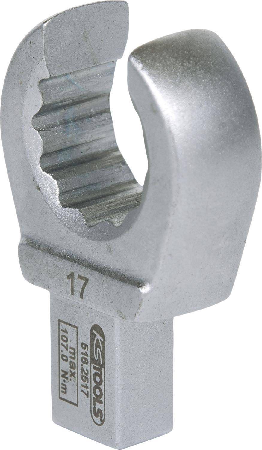 KS TOOLS 9x12mm Einsteck-Ringschlüssel offen, 17mm