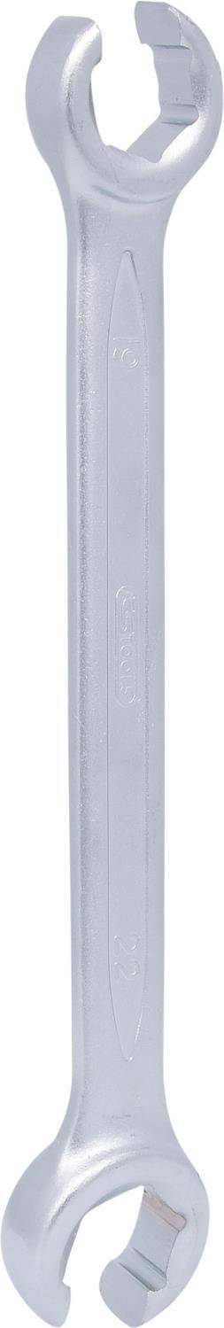 KS TOOLS Werkzeuge-Maschinen GmbH Offener Doppel-Ringschlüssel, abgewinkelt, 19x22mm (517.0266)
