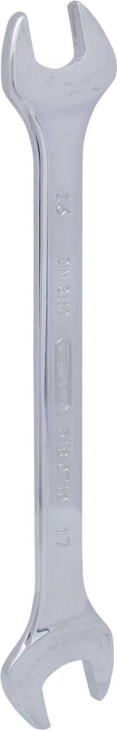 KS TOOLS CHROMEplus Doppel-Maulschlüssel, 16x17mm (518.0710)