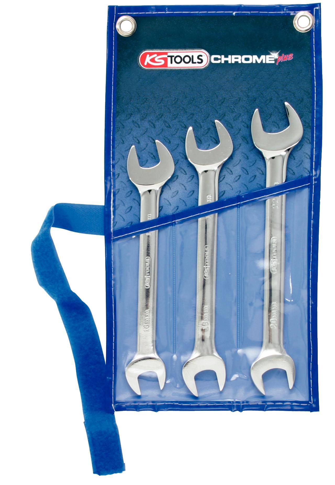 KS TOOLS CHROMEplus Doppel-Maulschlssel-Satz, 3-tlg