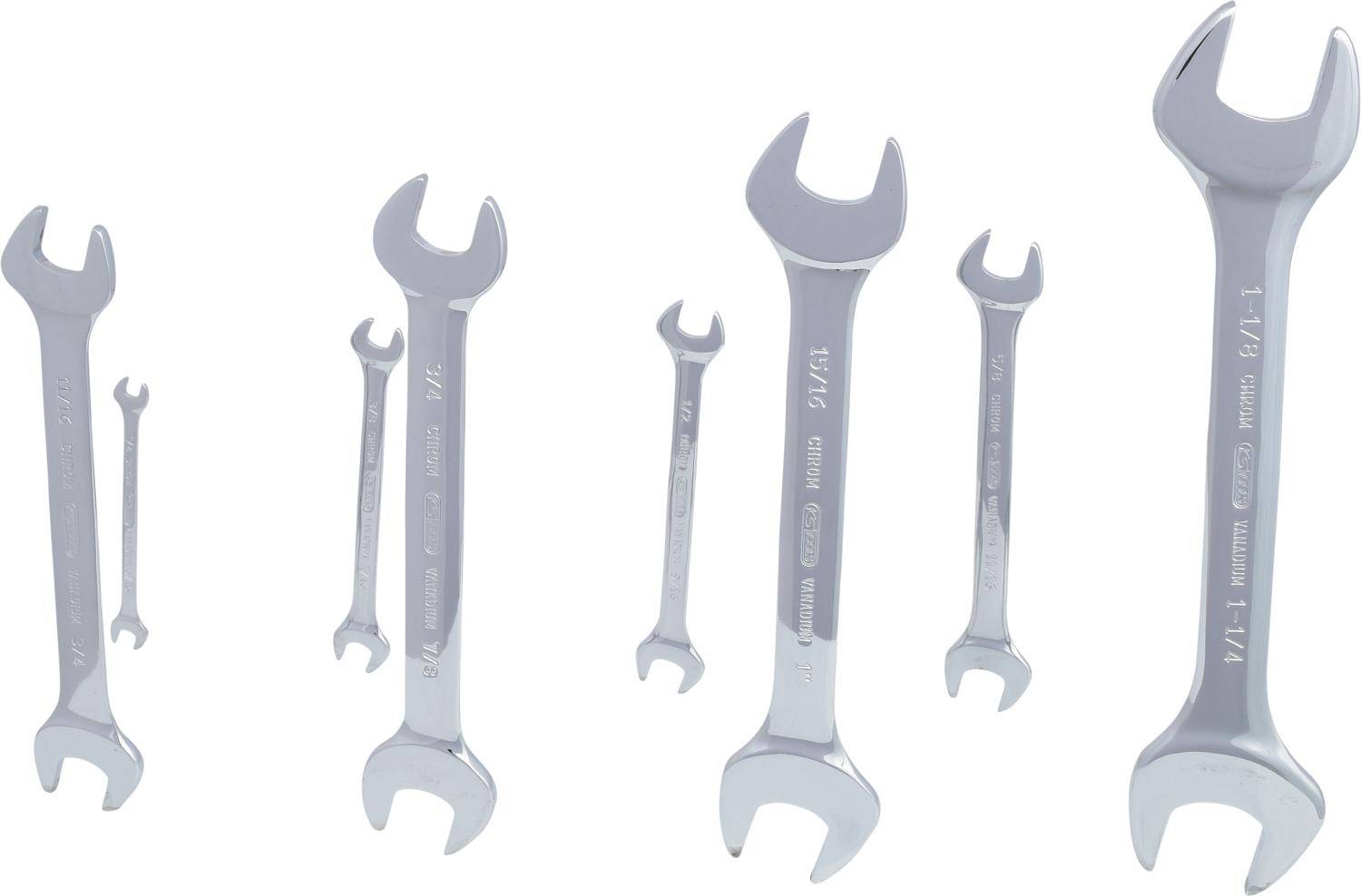 KS TOOLS CHROMEplus Doppel-Maulschlssel-Satz, 8-tlg