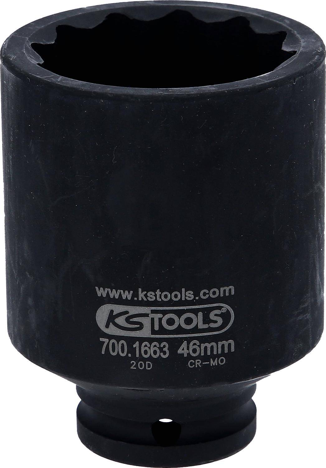KS TOOLS Traggelenk-Stecknuss fr Renault Master und Opel Movano, 46 mm
